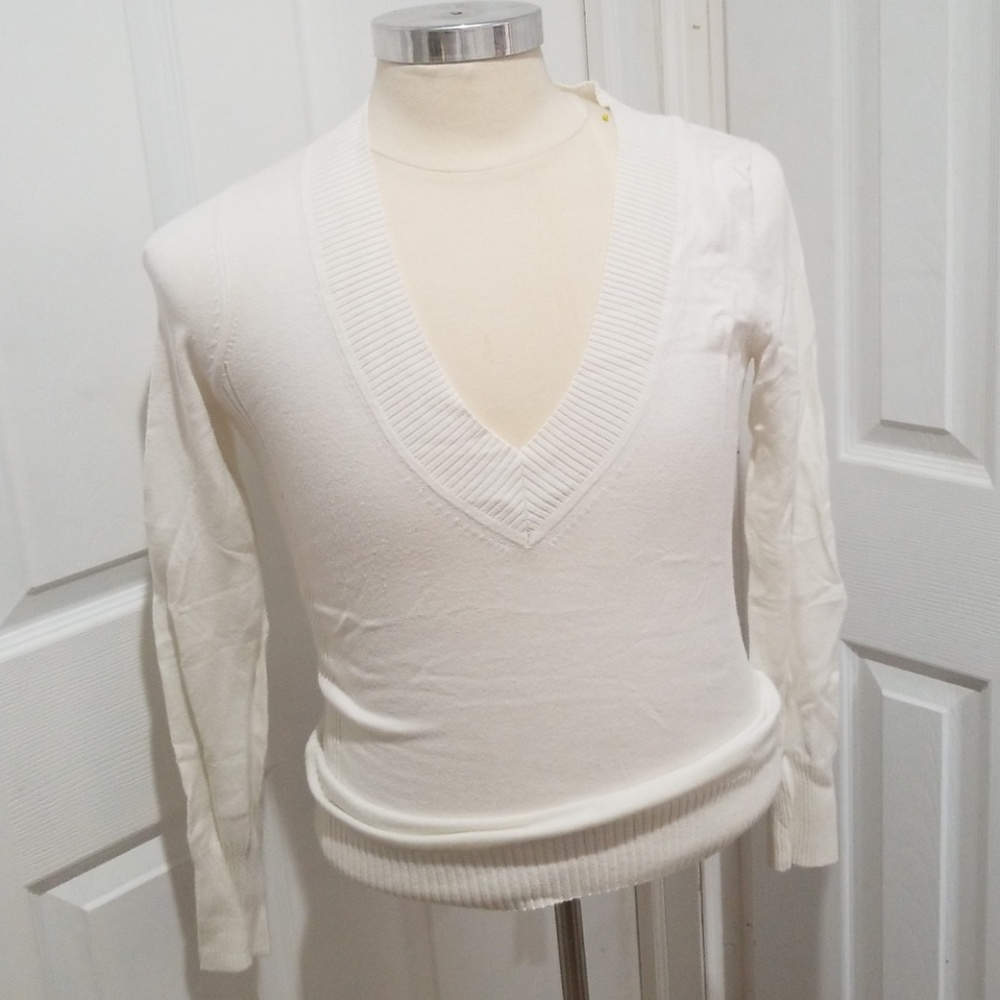 Express Sweater Large Cream color